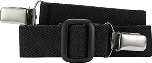 Playshoes Unisex Schnalle Zum Klipsen Elastik-Gürtel Clip Uni, Schwarz,74-110