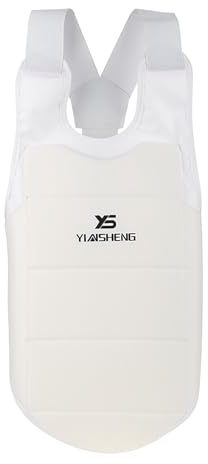 Taekwondo Chest Guard, Unisex Adult Child Taekwondo Karate Chest Guard Vest Boxing Karate Breast Protector Accessory(M) Sports Protective Gear