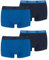 Puma Herren Shortboxer Unterhosen Trunks 4er Pack, Wäschegröße:L, Artikel:-003 True Blue