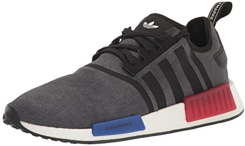 Adidas Originals Herren NMD_r1 Sneaker, Schwarz/Semi Lucid Blue/Glory Red, 42 EU