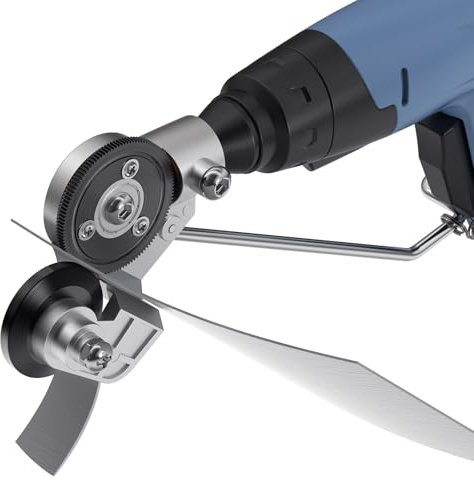 Electric Drill Plate Cutter Attachment, 2025 Upgraded Metal Sheet Cutter Adapter - Drill Cut Pro Metal Plate Cutting - Nibbler Metal Drill Attachment for Iron, Copper, Aluminum, and Steel Sheets