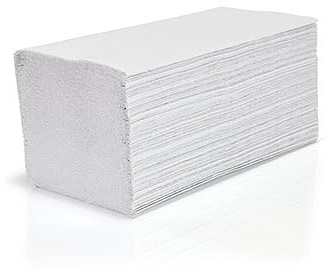 4.000 Blatt Papierhandtücher weiß, 2-lagig, V-Falz, 24x23cm, Tücher Recycling