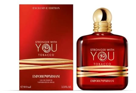 Armani Emporio Stronger With You Tobacco Eau de Parfum, Spray, Unisex, 100 g