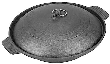 Alipis Cast Iron Chicken Casserole Pot 20cm Claypot Rice Container for Home Cooking Stew Soup Braised Chicken with Drop-resistant Design