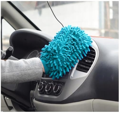 GUANTO MICROFIBRA DOUBLE FACE PER LAVAGGIO AUTO lavare macchina pulizia spugna