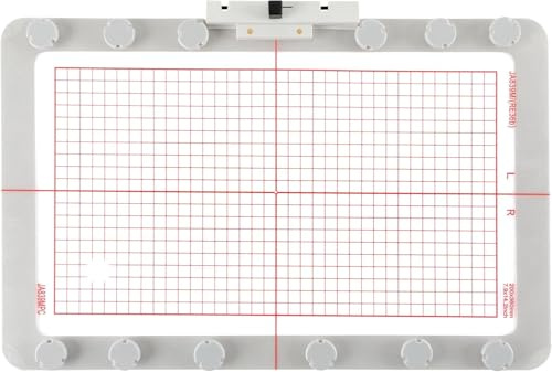 Sew Tech Magnetisk broderiring för Janome, 200 x 360 mm rund | Passar MC 550E Janome minneshantverk, Elna eXpressive 830L Creative Edition broderimaskin, RE36b ram