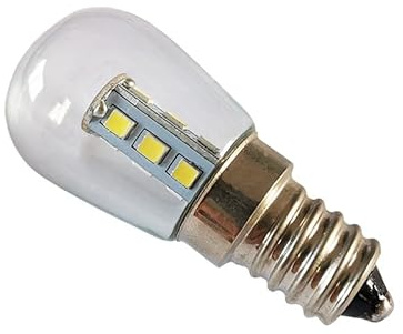 Fengyan Home Bulbs, Confezione da 20 lampadine LED for Frigorifero DC12V/24V/48V/60V 2W T26 E14/E12, Illuminazione for Interni Lampada Domestica(6500 White,E12 60V)