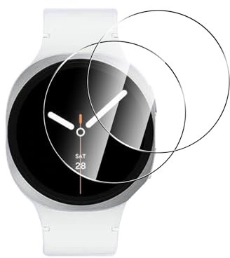 WFTE [2-Pack Protector de Pantalla para Samsung Galaxy Watch 8 40mm,9H Dureza,Huellas Dactilares Libre,Sin Burbujas,Cristal Templado Protector de Pantalla Samsung Watch 8 40mm