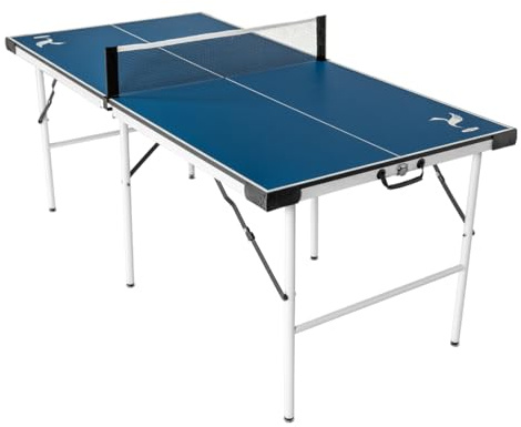 hotsizz Mesa ping Pong al aire libre plegable equipada con un conjunto de raquetas de ping-pong, 169 × 81 × 69 cm| Mesas de tenis de mesa con diseño plegable | Apto para adultos o niños