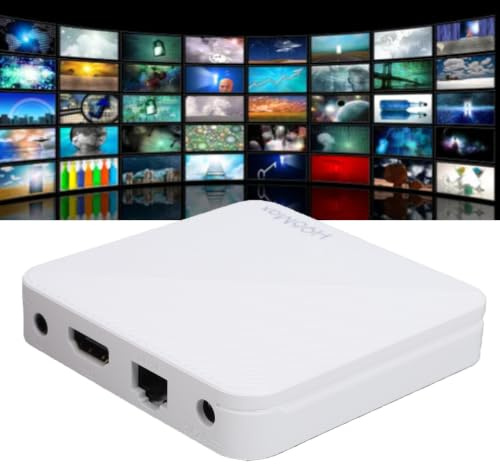 LICAEVEY 16 GB TV Box 4K Ultra HD Streaming Device, WiFi 6 Bluetooth 5.0 med Quad Core Processor, Stöd Android 14 för Hemunderhållning