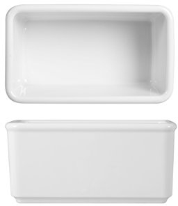 Pengo 4367315 Portabustine Tè Wersal In Porcellana Bianca, Cm 15 x 7 x 8.5