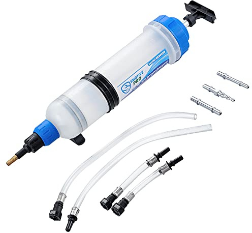 SMOTIVEPRO Fluid Extractor Syringe with Fluid Transfer Hose Pump Capacity 1500cc Large Fluid Transfer Pump Dispenser