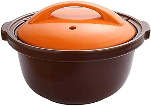 Clay Pot for Cooking Terracotta Pot Casserole Dishes - Open fire Resistant to high temperatures Ceramic Pot(Capacity 3l)