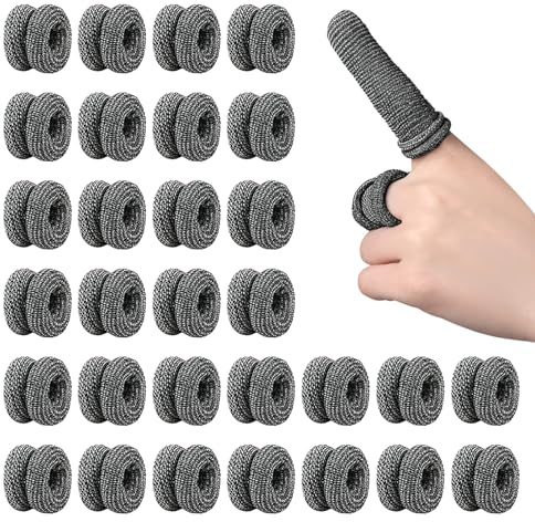 30PCS Finger Bandages Tubular, Reusable Cots Finger Bandage Protector Black