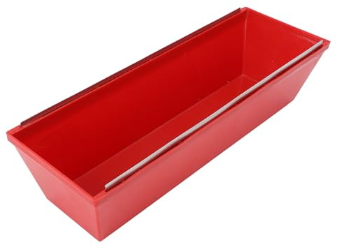 YWBL-WH 14 Inch Drywall Mud Tray with Sheared Edges, ABS Plastic Mixing Pan for Cement Mortar Putty Paint, Ergonomic Design for Easy Cleaning and Comfortable Grip