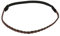 Braunes Damen Haarband - Suede Einfaches und Einfarbiger Geflochtenes Hairband, Samtaspekt - Einheitsgrößer Dünnes Stirnband - Hochzeit Vintage Headband - Original Look Boho, Hippie