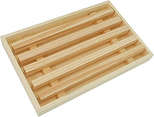 Tabla Para Cortar Pan Con Recogemigas/Tabla Cortadora de Pan/Tabla Para Cortar Pan Con Rejilla Extraíble Para Recogermigas Hecho de Madera Gran Capacidad, Renovable, Madera Natural(30cm x 20cm)