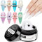 Supwee Feste Gel-Nagelverlängerung für Non-Stick Hand Skulptur Builder Hard Gel mit Dual Form Blume Nagel stärken Nagelkunst für Home DIY Nail Salon Lampe Cure