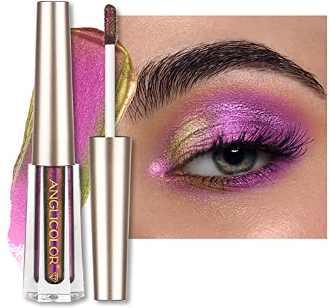 Anglicolor Ombretto, ombretto, camaleonte liquido, ombretto olografico glitterato multicromo, trucco occhi | Vegan & Cruelty-Free (102)