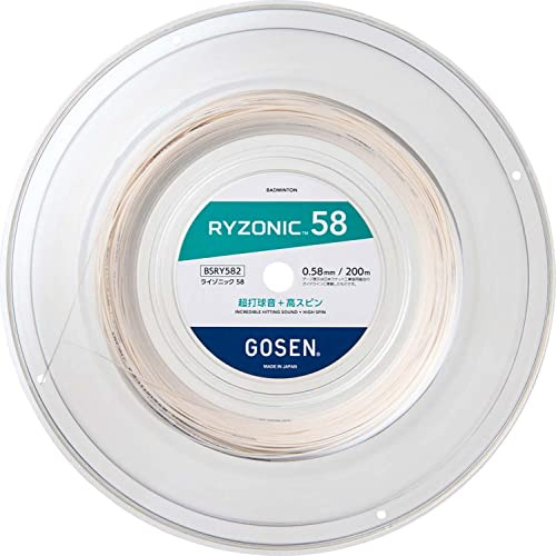 GOSEN BSRY582 GOSEN Badminton Gut String Lyzonic 58 RYZONIC 58 200m Roll