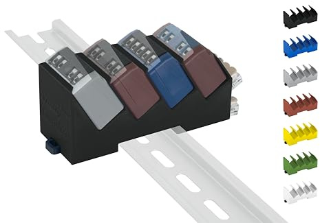 Hutschienenhalter/Adapter Quadro für Shelly-MINI DIN Rail bracket (35mm) (Schwarz)