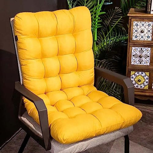 Set of 4 Chair Cushion Thick Printed Seat Pad with Fixable Rope Strings for Office Dining Garden Outdoor