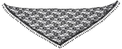 DEARMAMY écharpe en voile de dentelle écharpes pour femmes légère pour femme dame voile vêtements triangle mantille s de dentelle polyester blanche