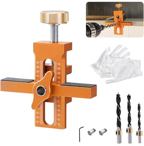 Dima Di Montaggio Per Ante Di Armadietti, Posizionatore Regolabile in Lega Di Alluminio - Utensili Per Lavorazione Del Legno