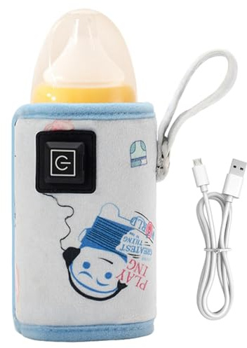 Calentador de biberón - Calefacción USB aislada de botella de lactancia, tapa térmica para leche materna | Retención de botella de alimentación portátil para viajar, coche, exterior | Re