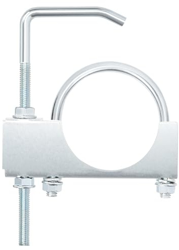 Swpeet 1pcs 3 tums avgasklämma med hängare, Heavy Duty Universal Muffler Hanger, Universal Clamp On Exhaust Hanger, Avgassystem Bilverktyg för 3 Bil Truck Exhaust Pipe
