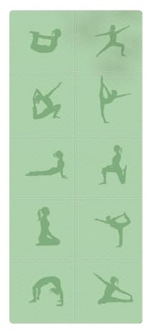 Tapis de Voyage Yoga Pliable Respecte La Peau Haute Qualité Tapis de Pilates Multi-Usage Comfort TrèS éPais Tapis de Gymnastique pour AéRobic Stretching EntraîNement MéDitation(Green)