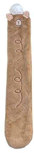 Bouteille d'eau chaude avec - 3 000 ml - Protection contre le froid en hiver - Design long en bois - Avec éponge pour la récupération menstruelle des épaules,