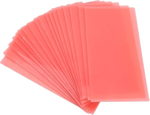 18PCS Dental Base Plate Wax, Red Utility Bite Wax, Dental Wax, Dental Supplies, Dental Wax Sheets, Orthodontic Wax for Braces
