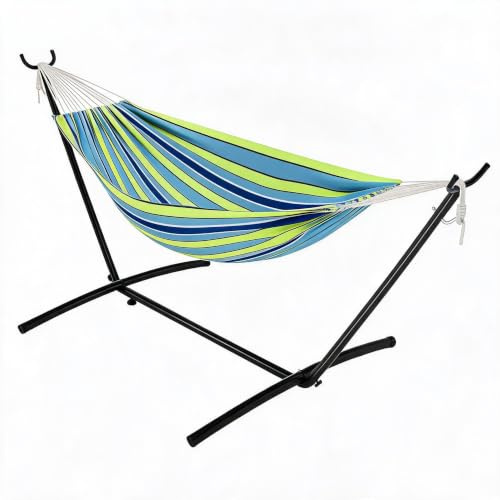 Zstar Hamac Double Support Acier Pliable 204kg Sac Transport Jardin