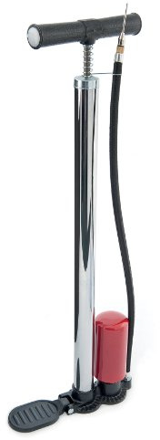 Precision Stirrup Ball Pump - Silver, White