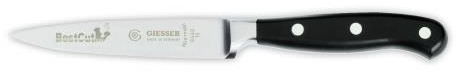 Giesser Messer BestCut X55 Officemesser schwarz 10 cm Klingenlänge - Profimesser Gemüsemesser Obstmesser Herstellernr. 8640 10