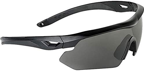 Swiss Eye Nighthawk Occhiali Sole 3 Lenti Intercambiabili Gomma Nera Telaio
