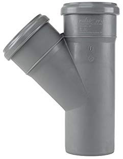 Abzweig HT-Rotstrich DN 100 x 100, 45Grad