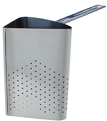 Pentole Agnelli, COIX3153BE36, Colapasta Spicchio con 1 Manico Tubolare, Acciaio Inox, Argento