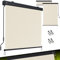KESSER® Senkrechtmarkise 160x250cm Außenrollo Handkurbelmechanismus Balkonrollo Sonnen-und Sichtschutz Beschattung Sonnenschutz mit Kurbel Markisenkasten Balkon & Terrasse inkl Montageset & Abdeckung
