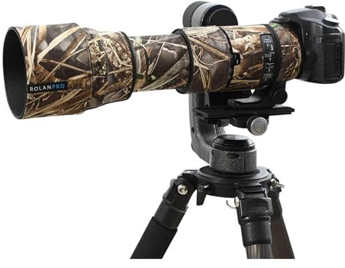 Rolanpro Cache d'objectif Camouflage pour Sigma 150-600 mm F5-6.3 DG OS HSM Contemporain Manteau Manchon de Protection d'objectif étui #9 étanche