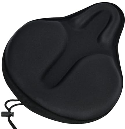 Roysmart Cómodo sillín de bicicleta para hombre y mujer, extra ancho y suave, gel de repuesto, asiento universal para bicicleta de ciudad, bicicleta de carretera, MTB, Ebike, bicicleta estática