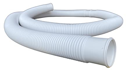 Tubo per piscina, tubo da giardino, bianco, DN 38 mm, diverse lunghezze, distanza tra 1 m, prodotto in Germania (1 m)