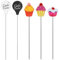 Oruola 5 unidades de probador de tartas, agujas de probador de tartas, agujas reutilizables para cocina, panadería, magdalenas, cupcakes, pasteles de carne, sopa caliente, accesorios para hornear