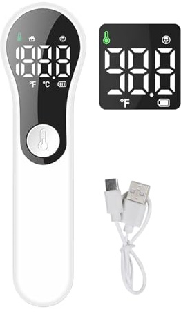 Eoixuqba Termómetro Frontal | Termómetro Infrarrojo Para Bebés,Equipo Sin Contacto con Modo Frontal y Objetos 2 en 1 para Adultos Mayores Bebés