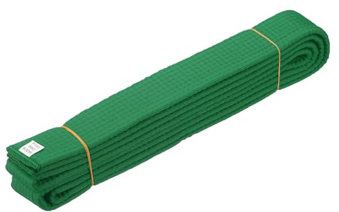 YELARXI Karate Belt, Martial Arts Ranking Belt for Taekwondo Karate Judo 7.9 ft & Green