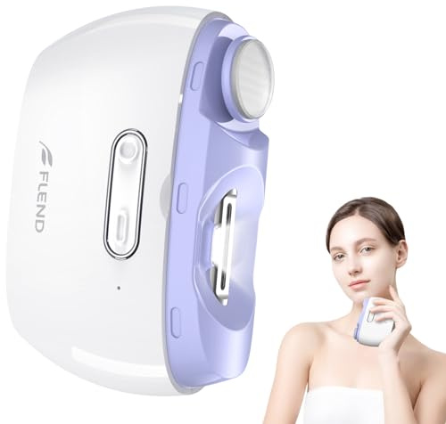 Electric Nail Clippers, Automatic Nails Blanking Sanding Polisher 2 in 1, Portable Nail File, Fingernail Cutter with LED Light, No Noise, One Key Operation, Safety Fingernail Trimmer for Baby Purple