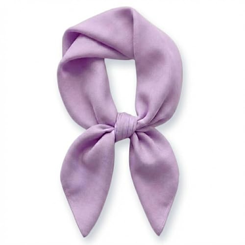 TigerTie Foulard pour femme uni - Dimensions du foulard : 60 x 60 cm - 100 % coton