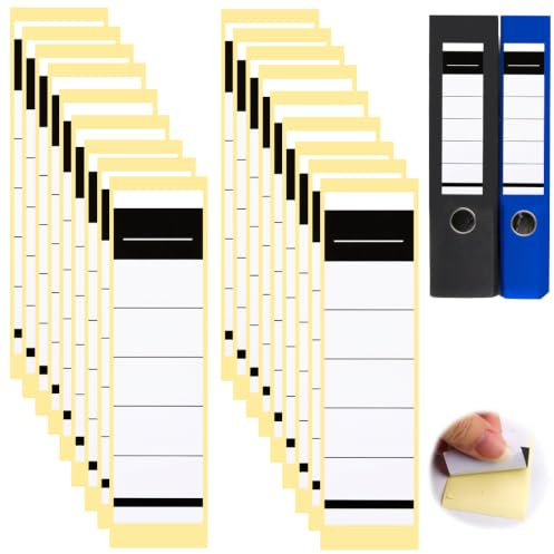 50 Pieces 36 X 190 mm Self-Adhesive Folder Lever Arch File Labels