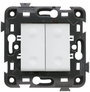 Gewiss eco60 - Doble conmutador 250v blanco eco60